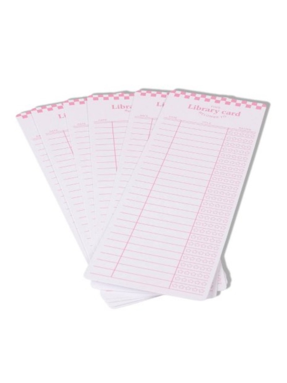 Pink Library Card Notepad - Unbranded - Picture 2 of 4